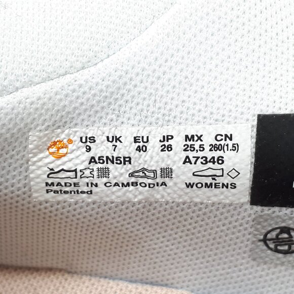 Timberland TBL Turbo Mid Hiker Hiking Boot Shoe White Suede Womens Size 9 US NEW - Picture 9 of 12